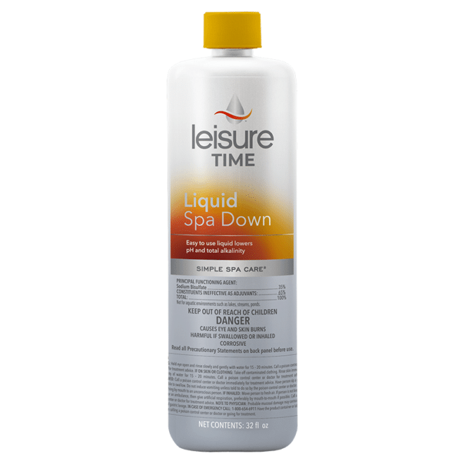 Leisure Time Liquid Spa Down: lowers pH and total alkalinity