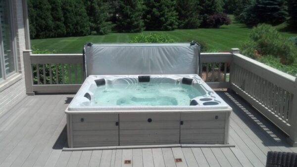 filling up a hot tub for first time