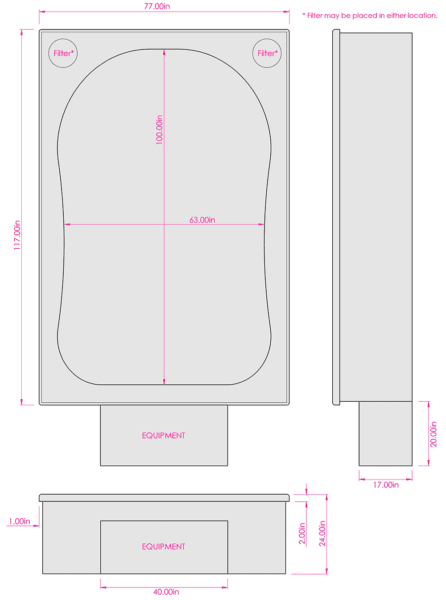 open float tank for custom float rooms made in the usa