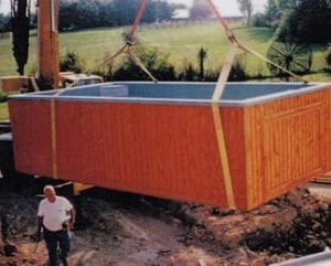 Royal Spa - Swim Spa on Crane Install